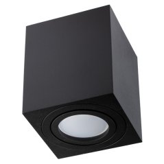 HALOGEN Pohyblivý GU10 štvorcový čierny 84 mm