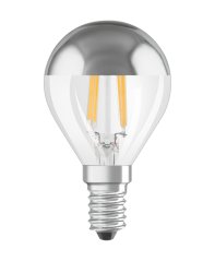 LED žiarovka P45 Ball E14 4W = 31W 350lm 2700K Warm 300° Silver Retrofit Filament CLASSIC Osram