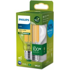 LED žiarovka E27 A60 7,3W = 100W 1535lm 2700K Teplé vlákno PHILIPS Ultra Efficient