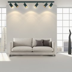 LED stropné/stenové svetlo 6 x GU10 MARIBEL Black GOLDLUX (Polux)