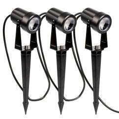 Solárna zapichovacia lampa záhradná 3x LED 3000K reflektor 11m + diaľkové ovládanie SOLTI LUMILED