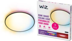 LED stropné svietidlo 21W 2100lm 2700-6500K RGB + TW 40cm čierne okrúhle Smart SMART WiFi Bluetooth App Rune WiZ