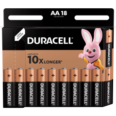 Alkalické batérie DURACELL Basic AA LR6 18ks