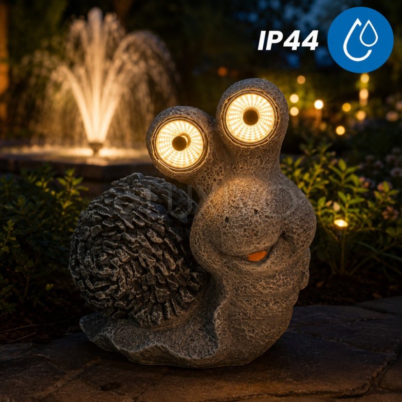 Solárna záhradná lampa LED slimák dekoratívna figúrka 3000K GARIS IP44 Lumiled