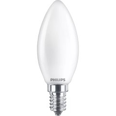 LED žiarovka E14 B35 3,4W = 40W 470lm 2700 Teplé vlákno Mlieko PHILIPS Stmievateľné
