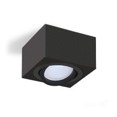 Povrchová montáž svietidla HALOGEN SPOT 50mm Black Square Movable OH37S Kobi