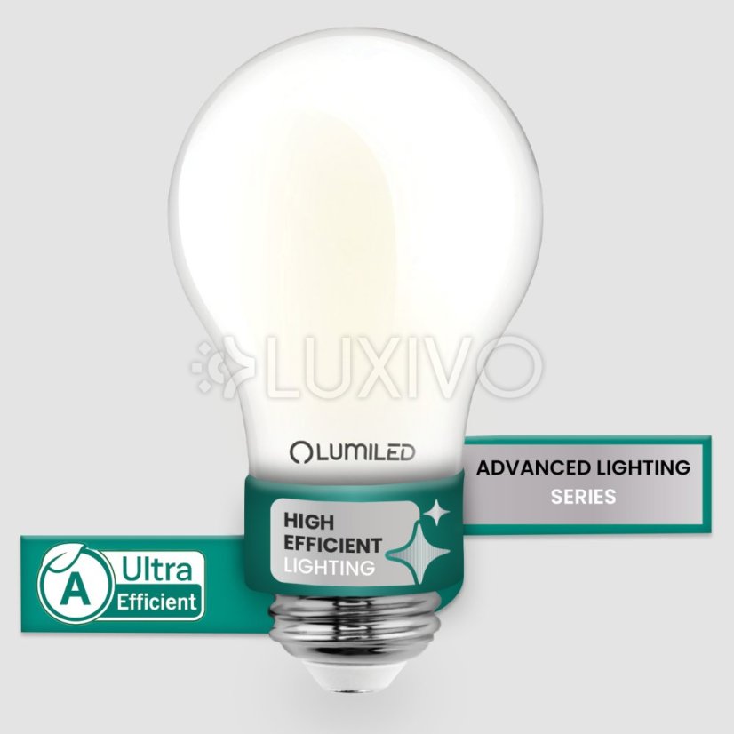 Žiarovka LED E27 A60 4, 9W 1055lm = 75W 4000K neutrálna 360° filament KLASA A LUMILED