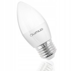 Žiarovka LED E27 Sviečka B35 8W = 60W 806lm 3000K teplá 180° LUMILED