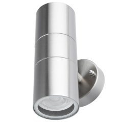Vonkajšie nástenné svietidlo záhradné stena fasádne hore dole LED GU10 IP44 ZINNIA INOX LUMILED
