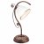 RETRO E27 Biela drevená klasická stolová lampa LN-1.51 Lamkur