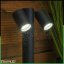 Záhradná lampa svietidlo stĺpik reflektor vonkajšia stojaca 45 cm 2x GU10 ASTI LUMILED