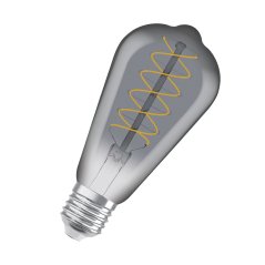 2x LED dekoratívne ST64 Edison E27 7,8W = 30W 360lm 1800K teplé 320° dymové vlákno stmievateľné Vintage 1906 Osram