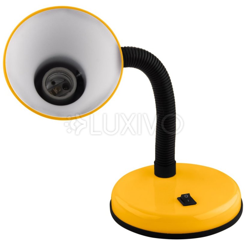 Stolná stolná lampa Nastaviteľné školské nočné svetlo E27 žltá