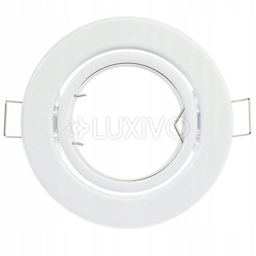 Svietidlo HALOGEN na zapustenú montáž Pohyblivé kruhové svietidlo AURELI White Sheet MR16 GU10