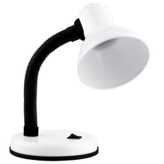 Stolná lampa nastaviteľná SARA školská nočná E27 biela LUMILED