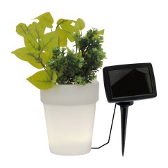 Záhradná lampa LED Solar White Flower Pot 4000K Neutral GOLDLUX (Polux)