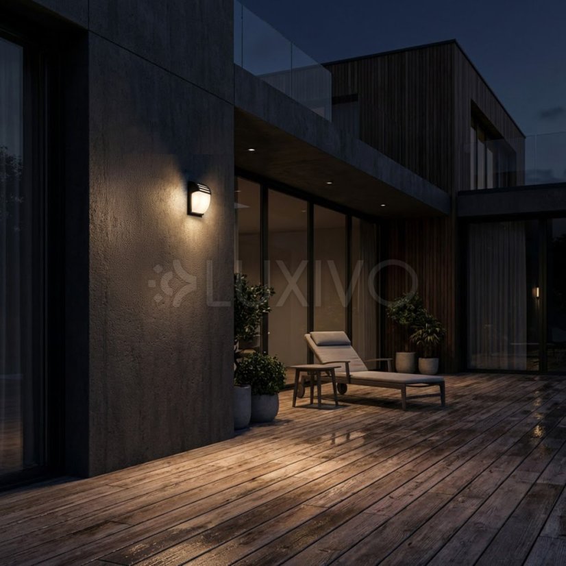 LED fasádna nástenná lampa - E27 - 25cm LECOS LUMILED