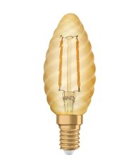 Dekoratívna žiarovka LED B33 Candle E14 1,5W = 12W 120lm 2400K Warm 300° Vintage 1906 Osram