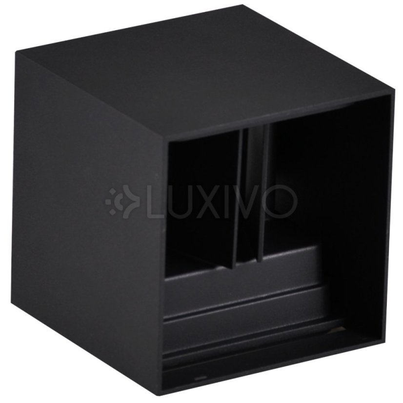 Záhradné svietidlo LED nástenné svietidlo G9 vonkajšie svietidlo Čierna horná/dolná časť s nastaviteľným uhlom osvetlenia Kira