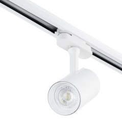 GU10 WHITE reflektor pre jednofázové prípojnice Nastaviteľné koľajnicové svietidlo SPOT Lamp