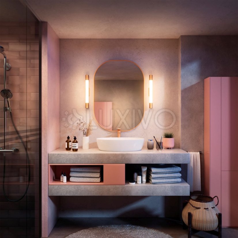 Kúpeľňové svietidlo 5W 730lm 2700K 44cm IP44 Copper Rover Mirror Lamp Philips