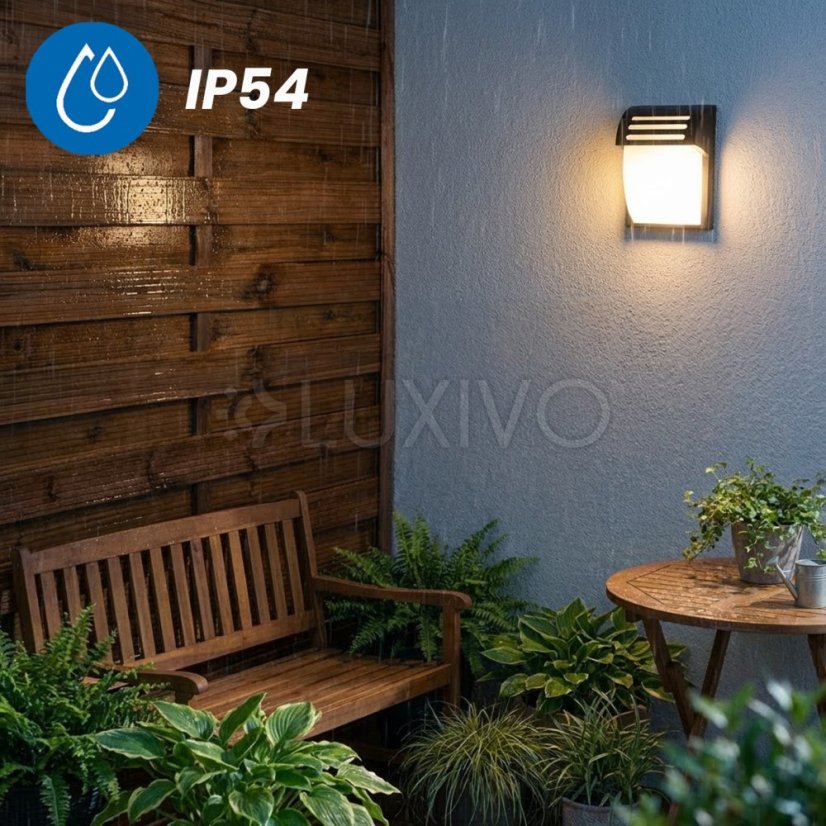LED fasádna nástenná lampa - E27 - 25cm LECOS LUMILED