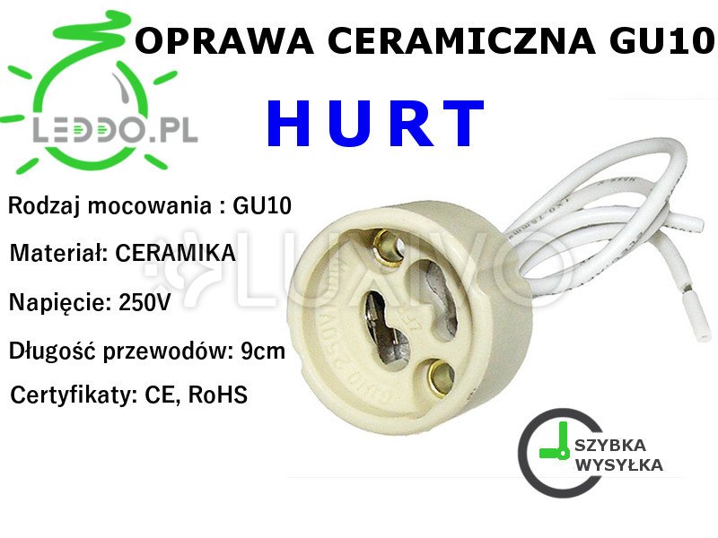 Keramická objímka pre žiarovky cube GU10