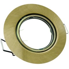 Sada 3 x OPIN GOLDLUX (Polux) halogénové pohyblivé svietidlo s okrúhlou kovovou patinou MR16 GU10