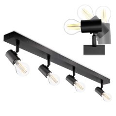 Stropné svietidlo 4x E27 GLASA LUMILED