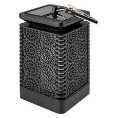 Záhradný lampáš LED Solar Decorative Flame Square 17cm