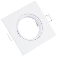 OPIN GOLDLUX (Polux) POHYBLIVÉ stropné svietidlo QUADRAT WHITE STEEL