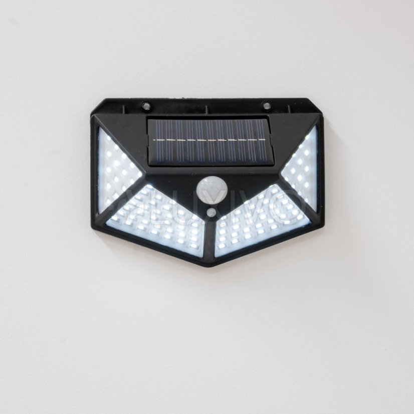 Solárne reflektory LED Halogénová záhradná lampa 6500K IP65 Senzor pohybu a súmraku VERIS LUMILED