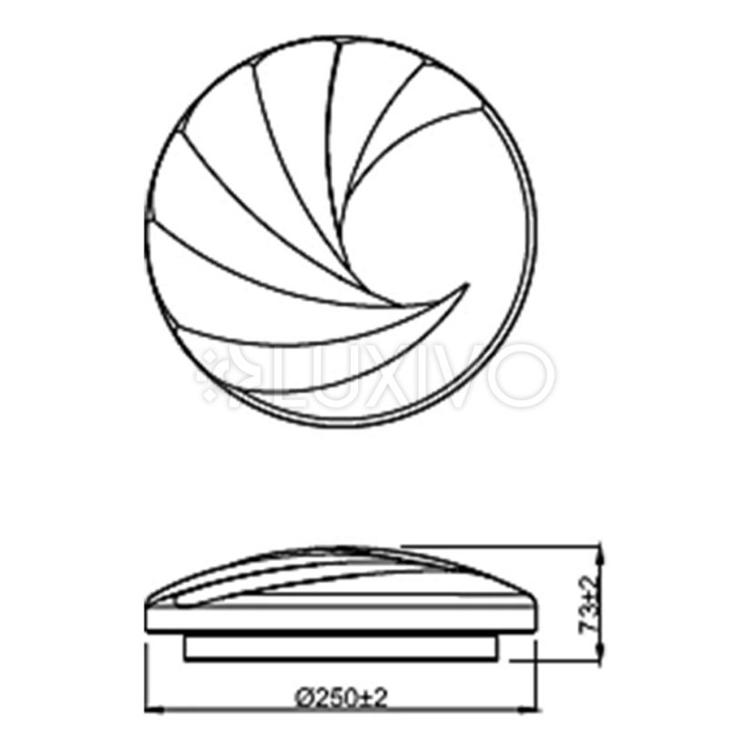 Plafond LED stropné svietidlo na povrchovú montáž 10W 4000K biela PHILIPS SHORE CL202 EC RD 40K W HV 06