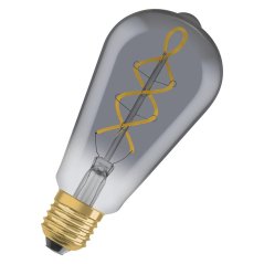 Dekoratívna LED žiarovka ST64 Edison E27 4W = 15W 140lm 1800K Warm 330° Smoked Vintage 1906 Osram
