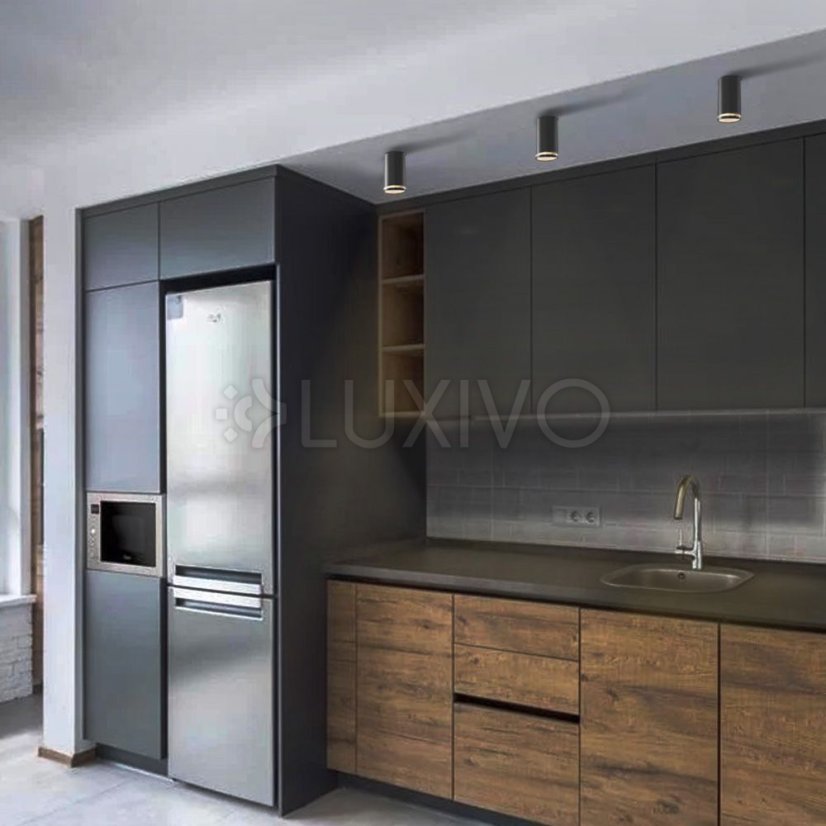 Svietidlo na povrchovú montáž Stropné svietidlo Tuba LED GU10 Black VIDEX