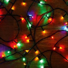 Vianočná led svetelná reťaz vnútorná - 100led - 8m multicolour