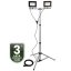 Reflektor LED Halogén lampa 2 x 50W na statíve GLAREX 4000K LUMILED