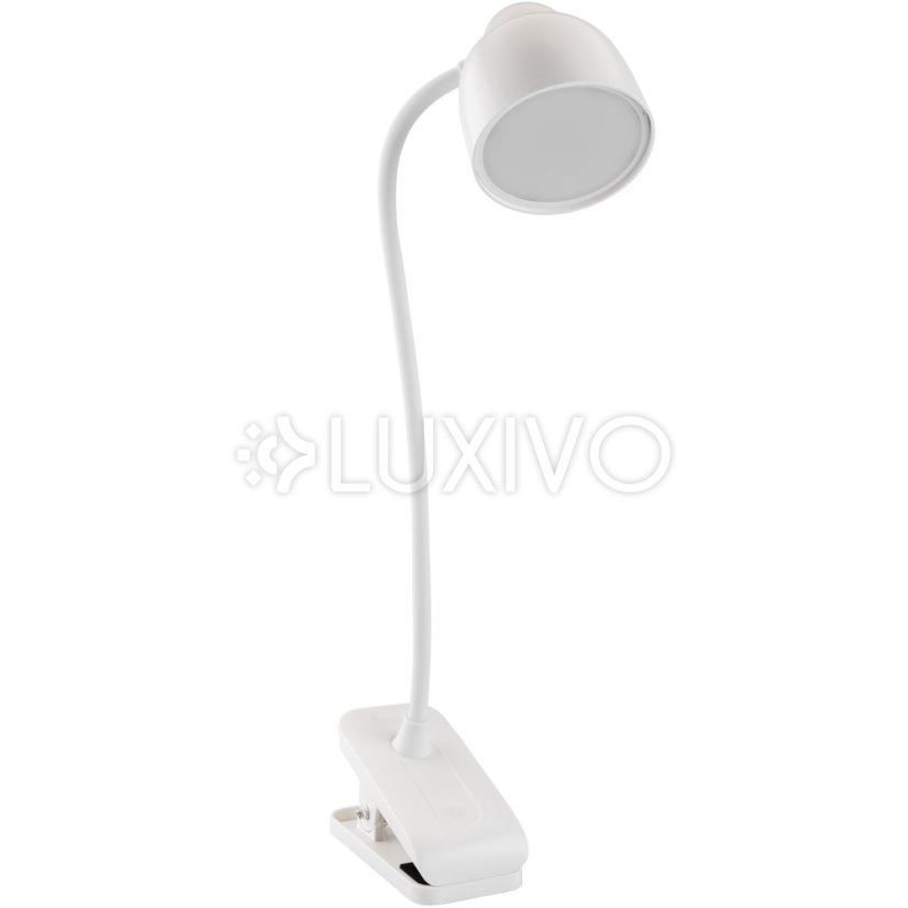 LED stolová lampa 5W CCT kresliarska školská TESA 2 biela LUMILED