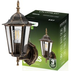 Vonkajšie svietidlo E27 Záhradná nástenná lampa Patina BELLIS LUMILED