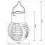 Solárna lampa LED lampáš guľa záhradná IP44 1800K LUMILED