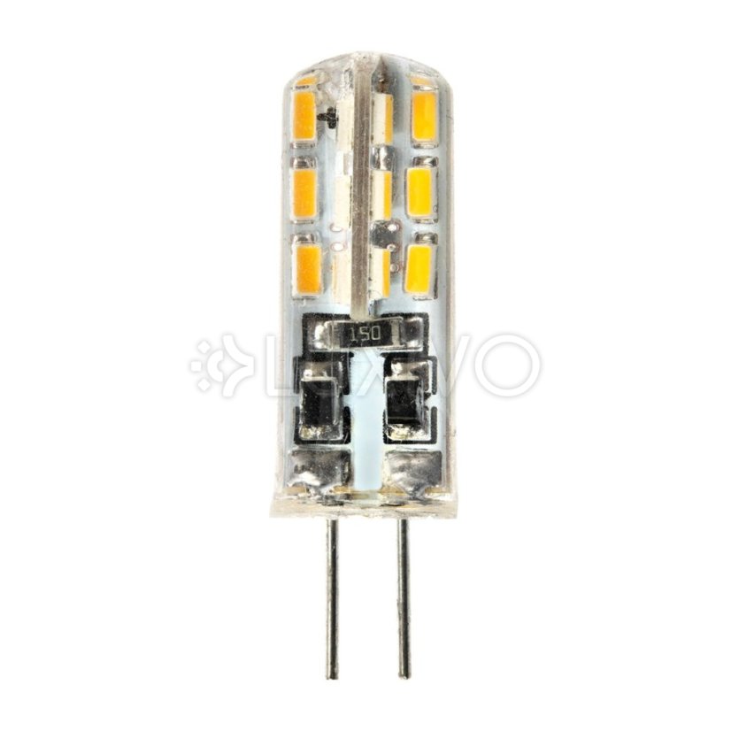 LED žiarovka G4 s päticou 2W = 20W 200lm 3000K teplá 270° LUMILED