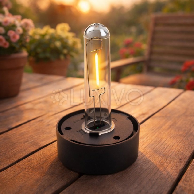 Komplet 4x Solárna záhradná lampa LED ANIGO 2700K zapichovacia vonkajšia stĺpiková lampka LUMILED