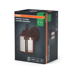 Vonkajšie nástenné svietidlo lampa eľevácie E27 hnedá IP43 Endura Osram