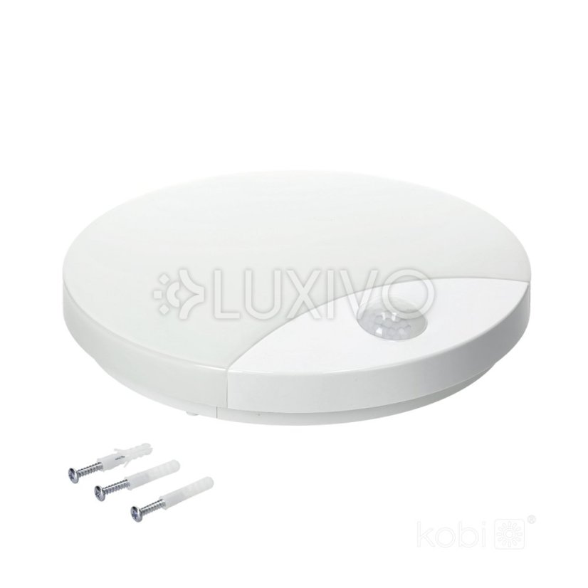 Nástenné svietidlo LED Plafond s pohybovým a súmrakovým senzorom 10W Neutrálna farba 4000K IP44 ORBIS Kobi