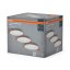 3x svietidlo zapustené stropné HALOGÉNOVÉ LED bodové okrúhle 8W 550lm 4000K neutrálna biela Downlight Osram
