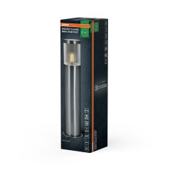 Záhradný vonkajšia stojaca stĺpik lampa E27 strieborná IP44 ENDURA Osram
