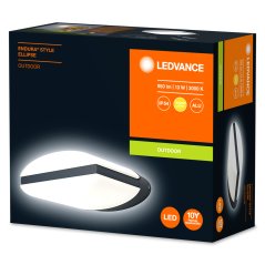 Vonkajšia fasádna nástenná lampa Grey 12,5W 3000K Warm IP44 ENDURA STYLE Ellipse LEDVANCE
