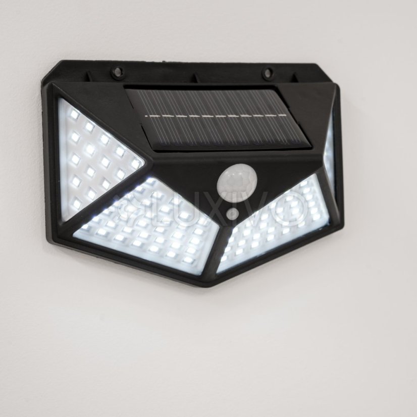 Solárne reflektory LED Halogénová záhradná lampa 6500K IP65 Senzor pohybu a súmraku VERIS LUMILED