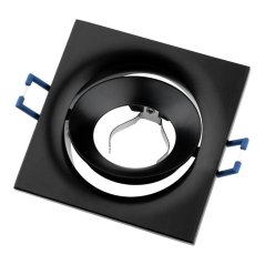 Halogénové stropné svietidlo na zapustenú montáž Square Movable Black GU10