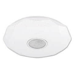 LED stropný plafón do kúpeľne 24W 3000-6500K White Round Diamond 39cm + diaľkové ovládanie